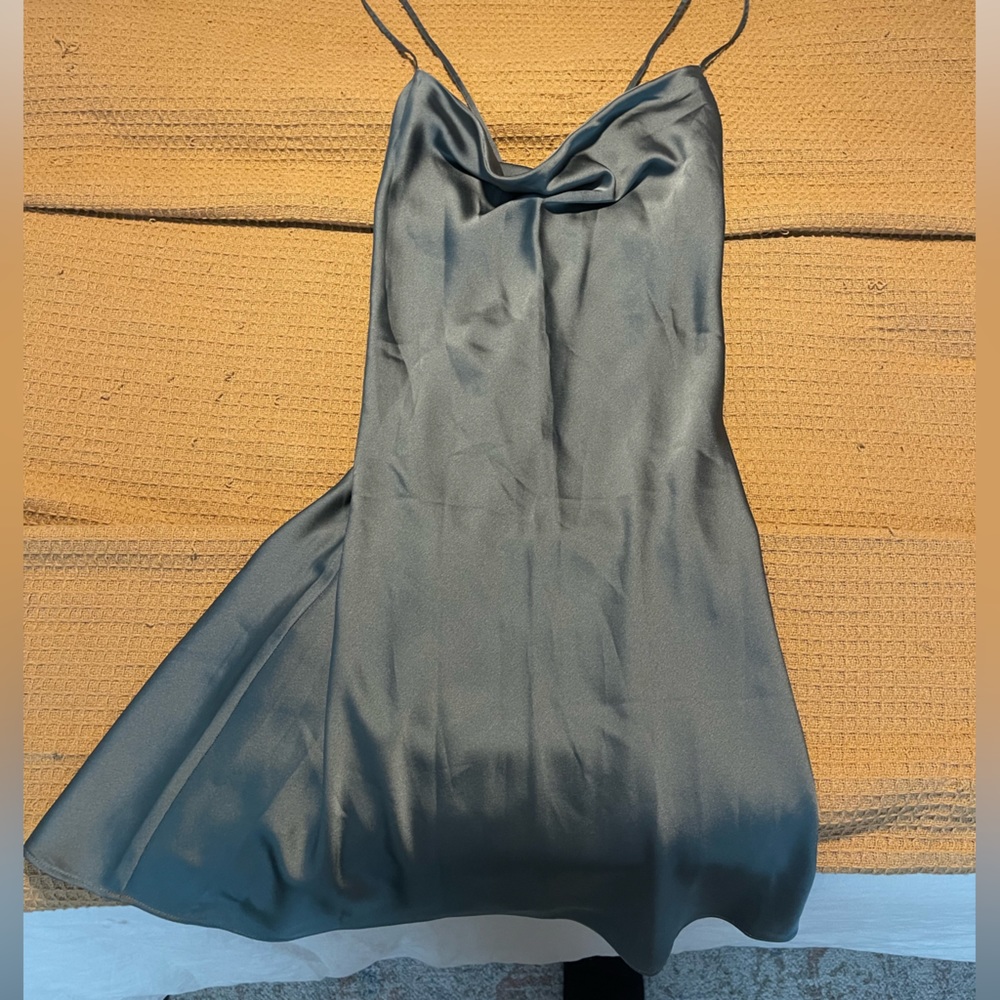 Abercrombie and Fitch satin slip dress. Cowl neck. M.